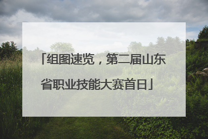 组图速览，第二届山东省职业技能大赛首日